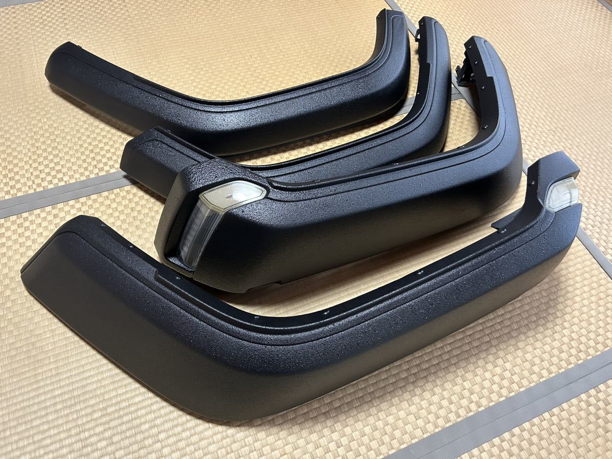 ★再出品!!最落無1円スタート!! 塗装後未使用!! ラプターライナー塗装 ラングラー JL 純正オーバフェンダー前後セット★ ジープ wrangler