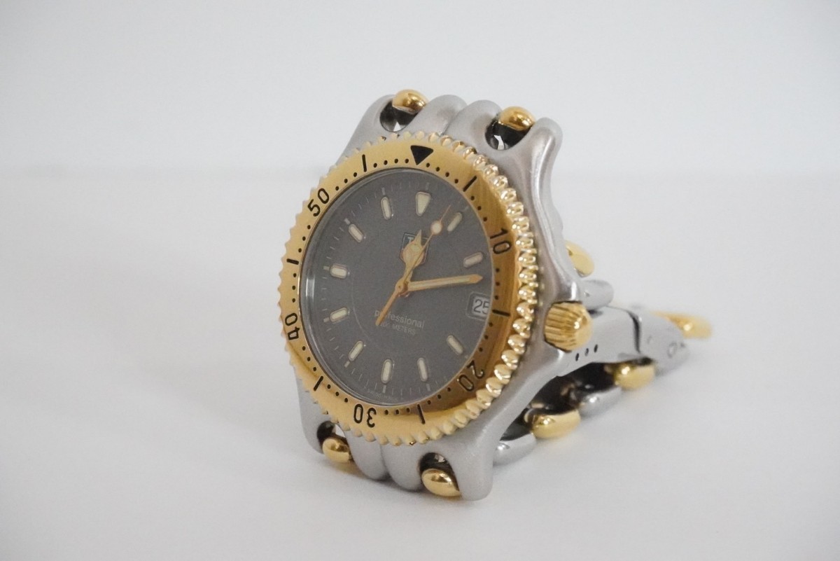 タグホイヤー クオーツ 腕時計 TAGHEUER WG1120-K0 セル 日付 グレー