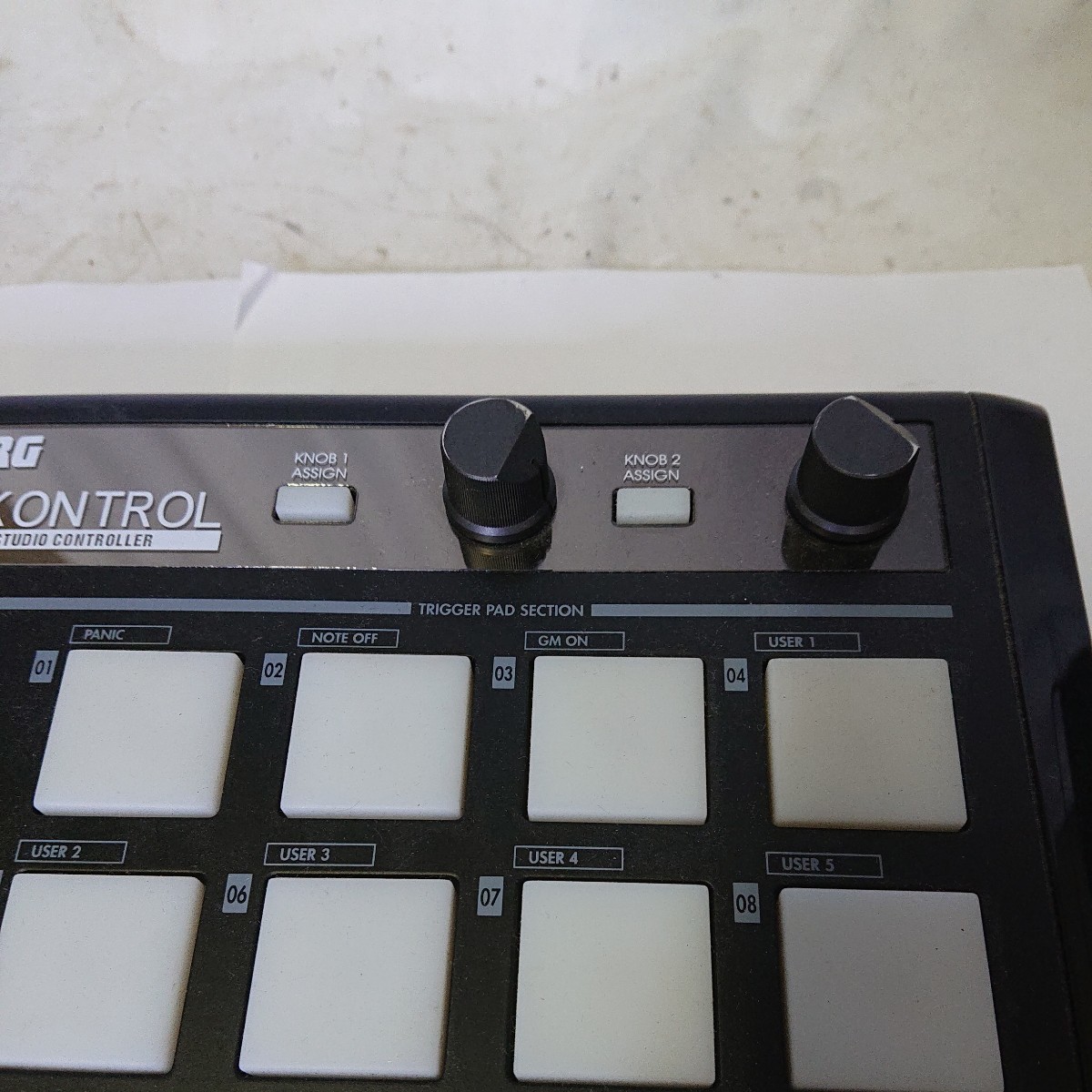 KORG padKONTROL MIDIコントローラー パッド Pad 電源問題なし 通電