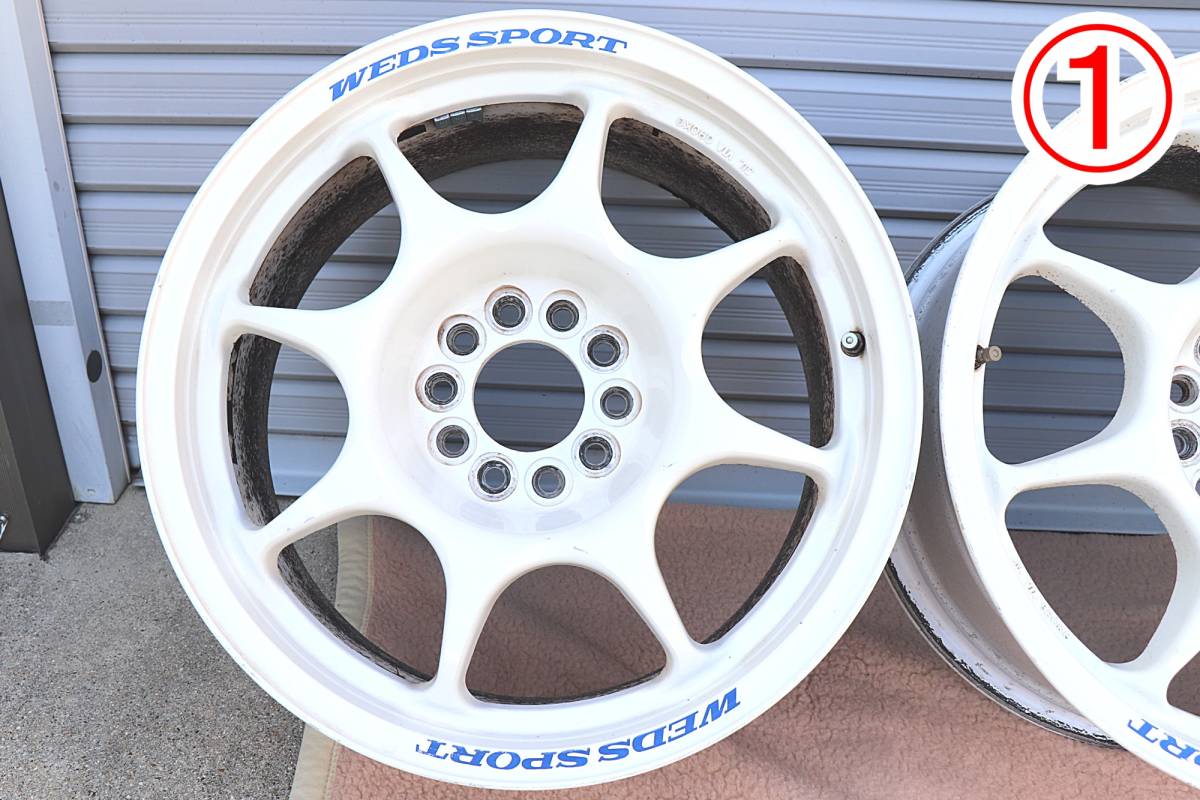 中古品・希少】WEDS SPORT[ウェッズスポーツ]TC-05【白】5穴 PCD114.3