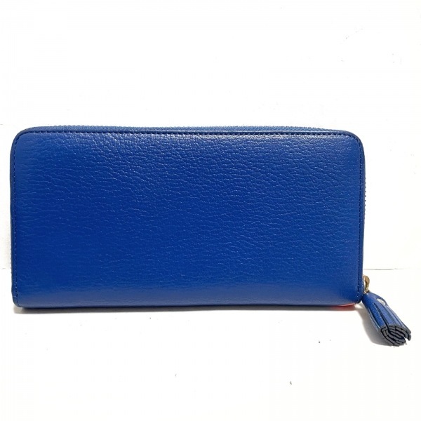 アニヤハインドマーチ Anya Hindmarch 長財布 - レザー ブルー