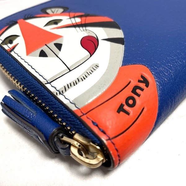 アニヤハインドマーチ Anya Hindmarch 長財布 - レザー ブルー
