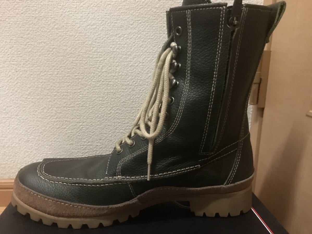 極美品 K-4536 クシタニ モカシンブーツ ダークグリーン 26.5センチ お 