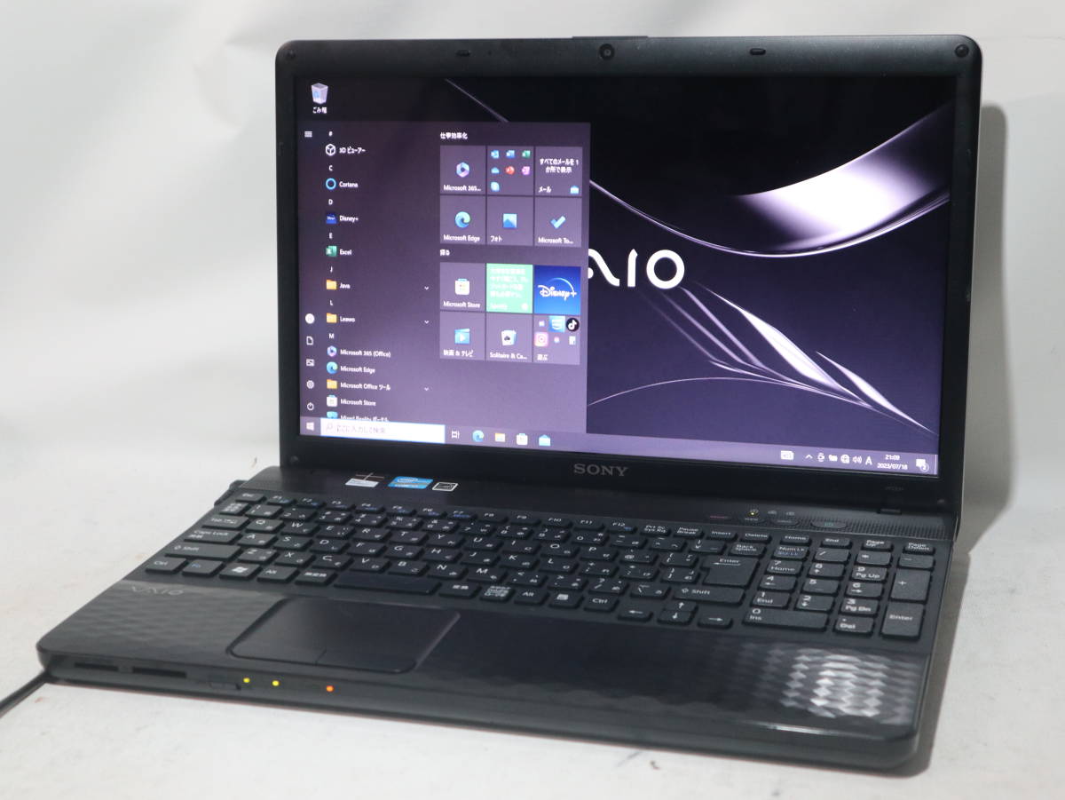 定番人気，100%新品 Core i7 VAIO キラキラ ブラック windows10 pro 大容量 仕様 メモリ8G/１TB/WebCam/WiFi/DVD/ office 2019(15インチ～)｜売買されたオークション情報、yahooの商品情報をアーカイブ公開 - オークファン ソニー