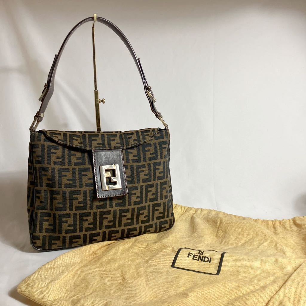FENDI A8/ 美品 1円 FENDI フェンディ ズッカ マンマバケット