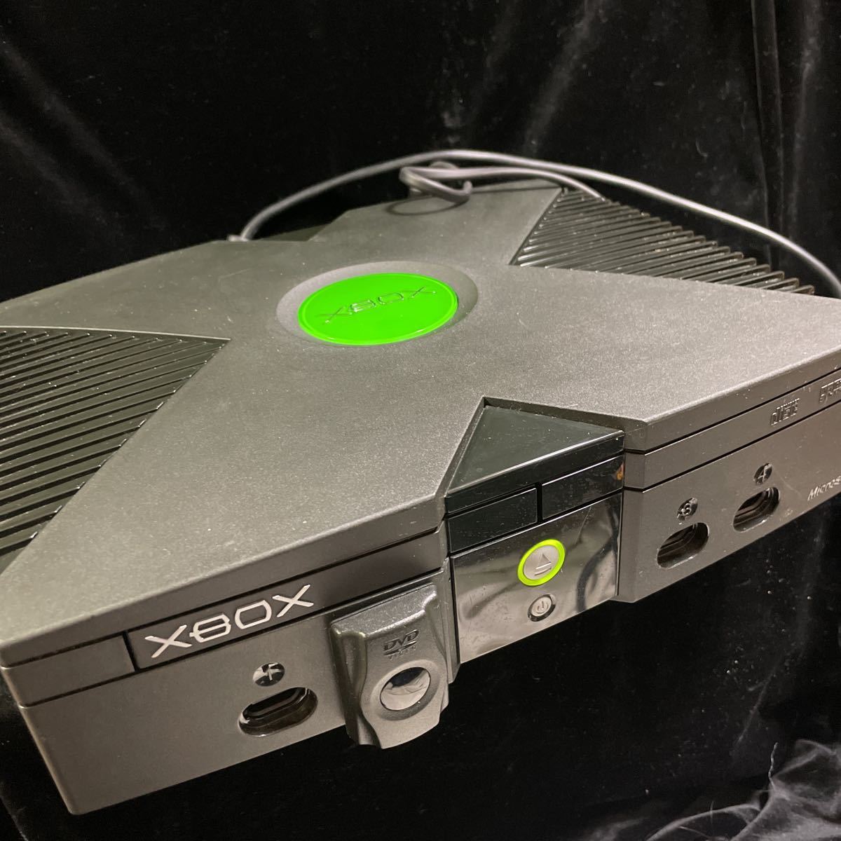 Microsoft X-BOX 通電動作確認済みマイクロソフト本体 ビデオゲームシステム純正アダプターとJET NITTO SS VCTFK 2x0，75 電源コード付