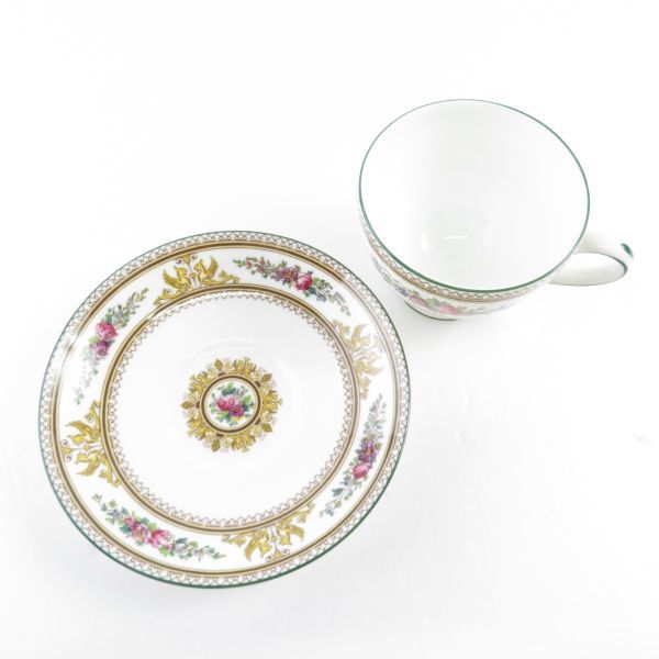 エナメル ウェッジウッド コロンビア WEDGWOOD ティーカップ&ソーサー カップ ウェッジウッド・コロンビア - コロンビアエナメル ピオニーカップ&ソーサー1 美品 ティーカップ&ソーサー | ティーカップ ☆ウェッジウッド⁄WEDGWOOD 6客