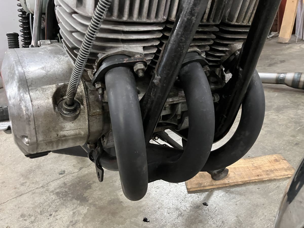 350ss 250ss kh250 ゼンシン集合チャンバー(マフラー本体（社外