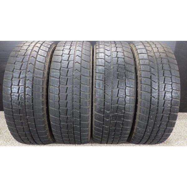 DUNLOP/ダンロップ WINTER MAXX WM02 195/60R15 4本SET◎2018年製 8分山 スタッドレスタイヤ◎中古 若干の段減りあり◎インプレッサ等に☆