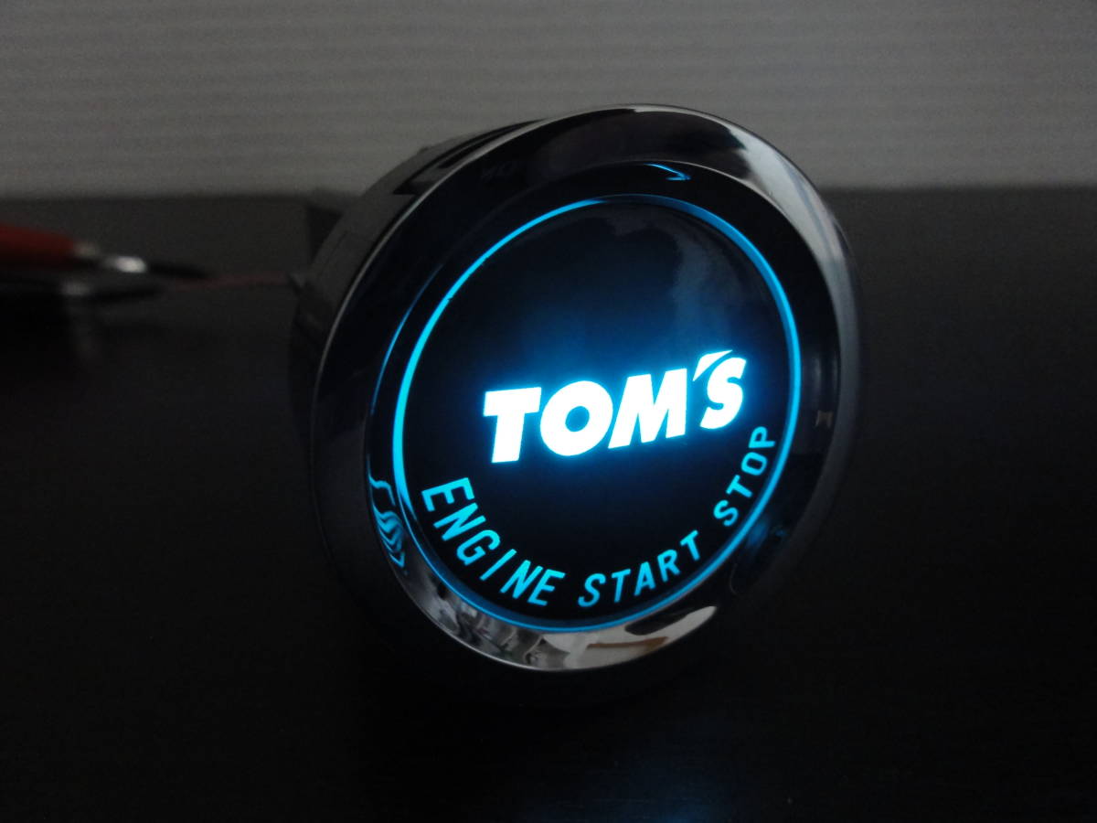 トムス☆8ピン エンジンプッシュスタートスイッチ アイスブルー TOM'S トムス☆トヨタ純正!! 8ピン エンジンプッシュスタートスイッチ