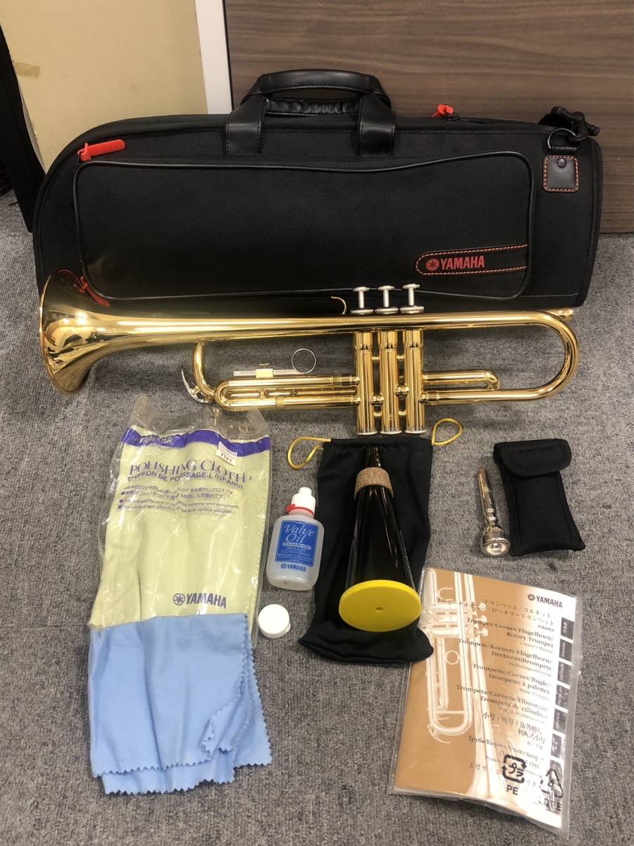 【F-12577】YAMAHA YTR1335 トランペット ヤマハ 管楽器 マウスピース YAMAHA 11B4 中古品 