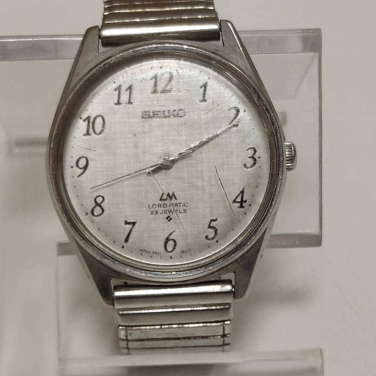 SEIKO セイコー ロードマチック 自動巻き シルバー文字盤 5601-9000 23石 メンズ 腕時計 現状品◆18129