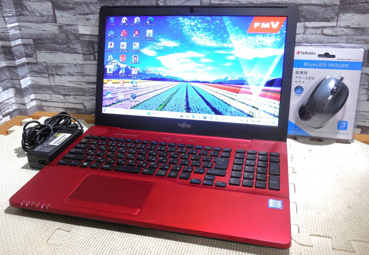 ★新品 SSD512GB+第6世代爆速贅沢仕様！★Windows11/Webカメラ【DDR4 8GB/core i3-6100U】DVD/Bluetooth/高精細HDMI/office/富士通 AH45/X