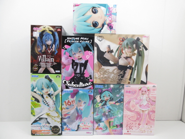初音ミク フィギュア 8点セット ほおずき AMP＋ Fashion 白薔薇 初音ミク フィギュア 8点セット ほおずき AMP＋ Fashion 白薔薇 【公式