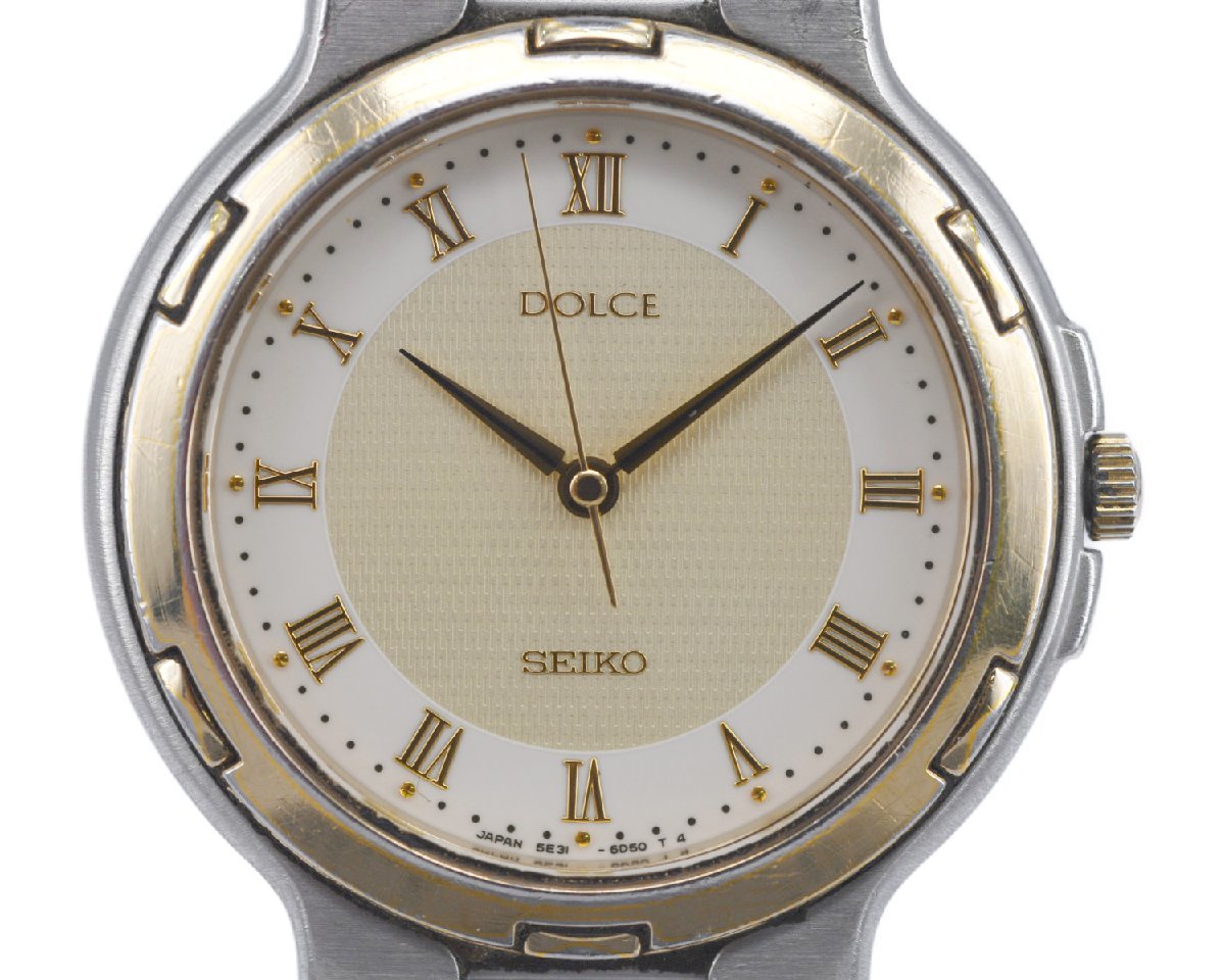 DOLCE ドルチェ SEIKO ホワイト文字盤 14K 中古（ブランドセイコー