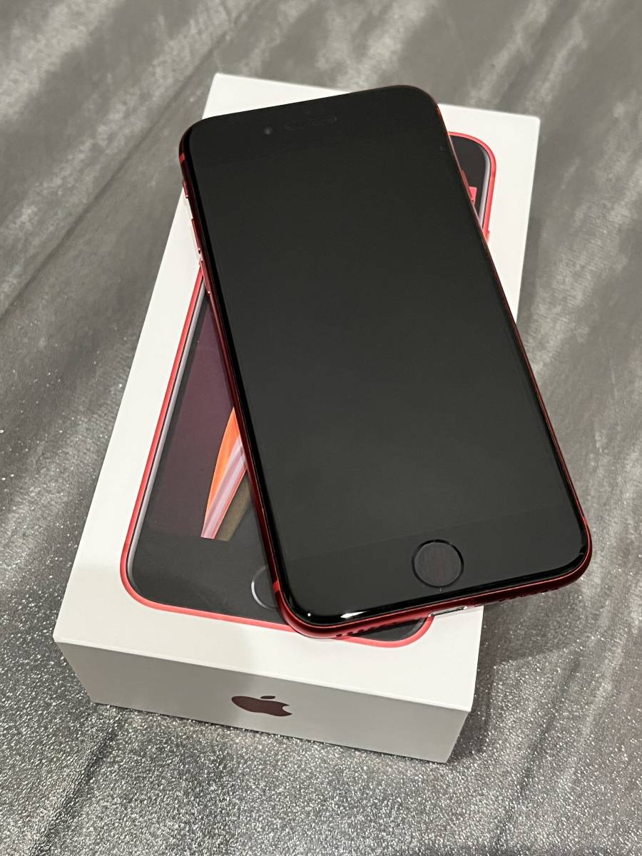 最大バッテリー84%】Apple iPhoneSE 第2世代 64GBレッド 最大