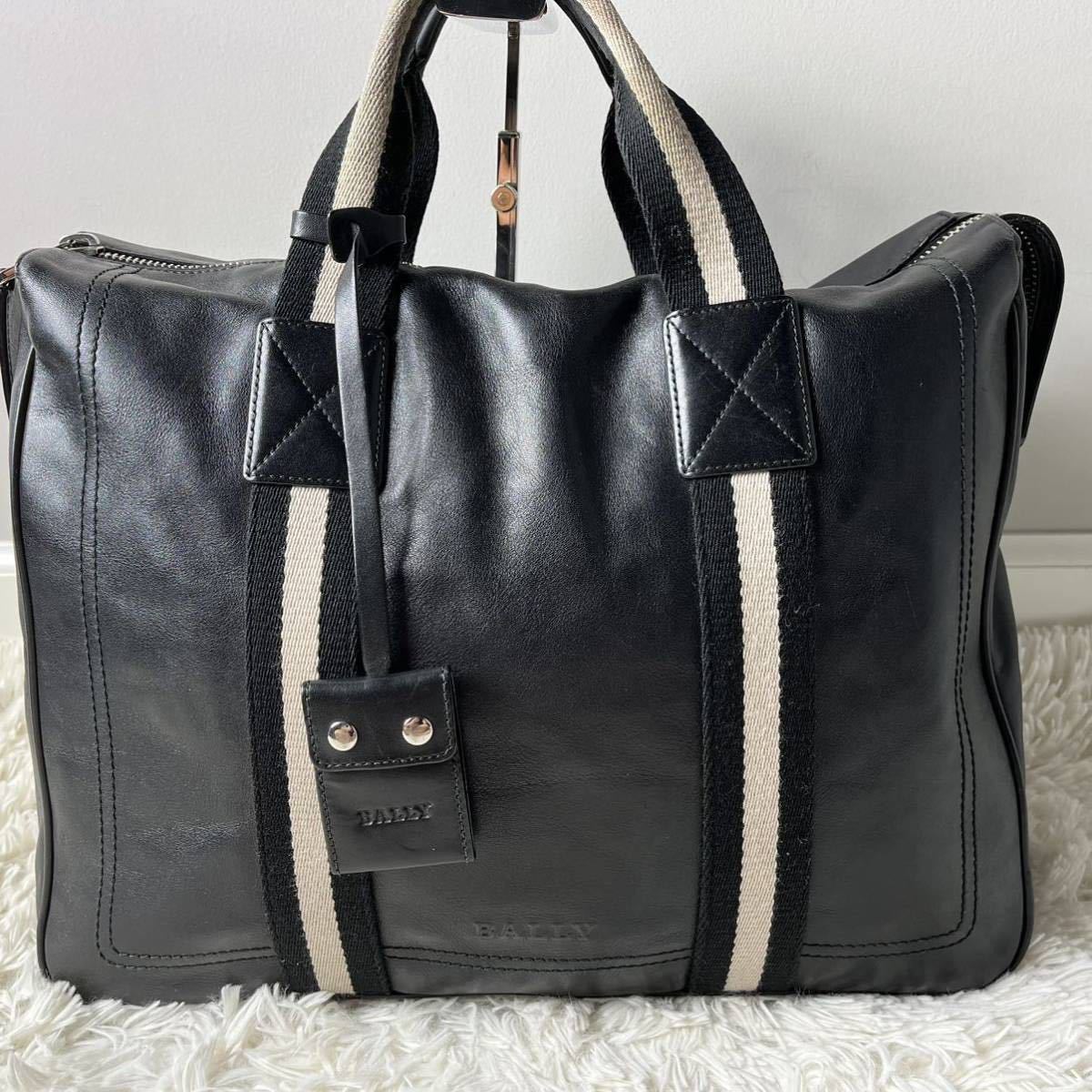 1円【美品】BALLY バリー ビジネスバッグ ブリーフケース トレイン 