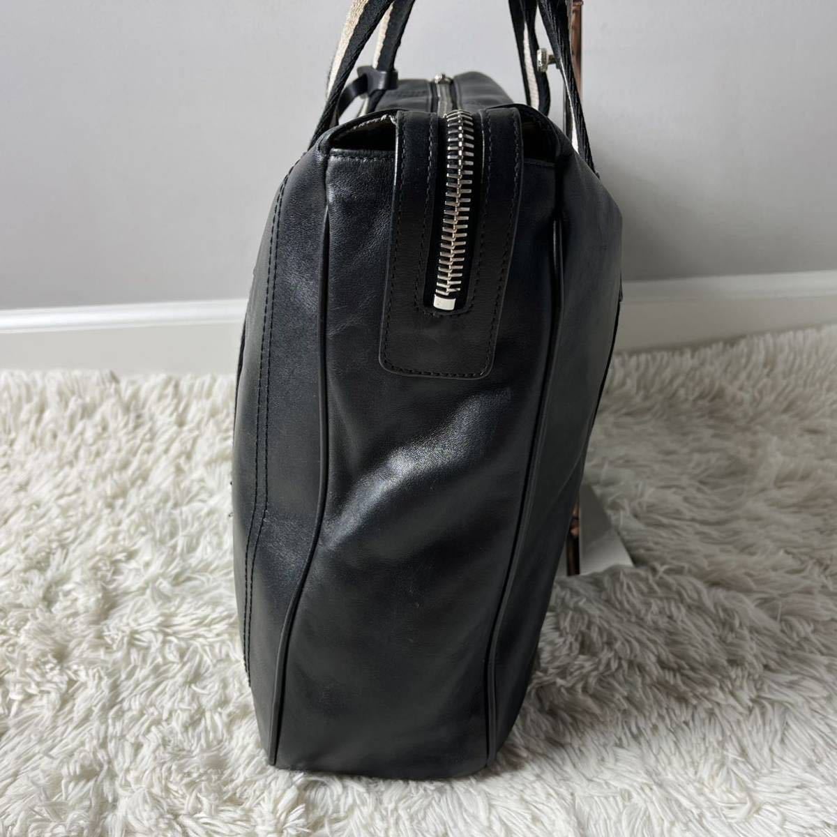 1円【美品】BALLY バリー ビジネスバッグ ブリーフケース トレイン 