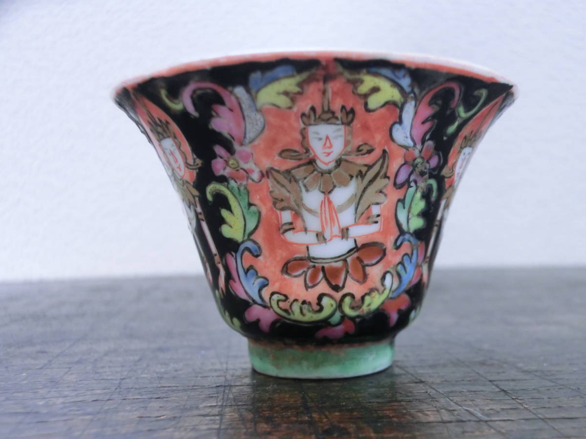 中国美術 茶杯 粉彩 清代 茶道具