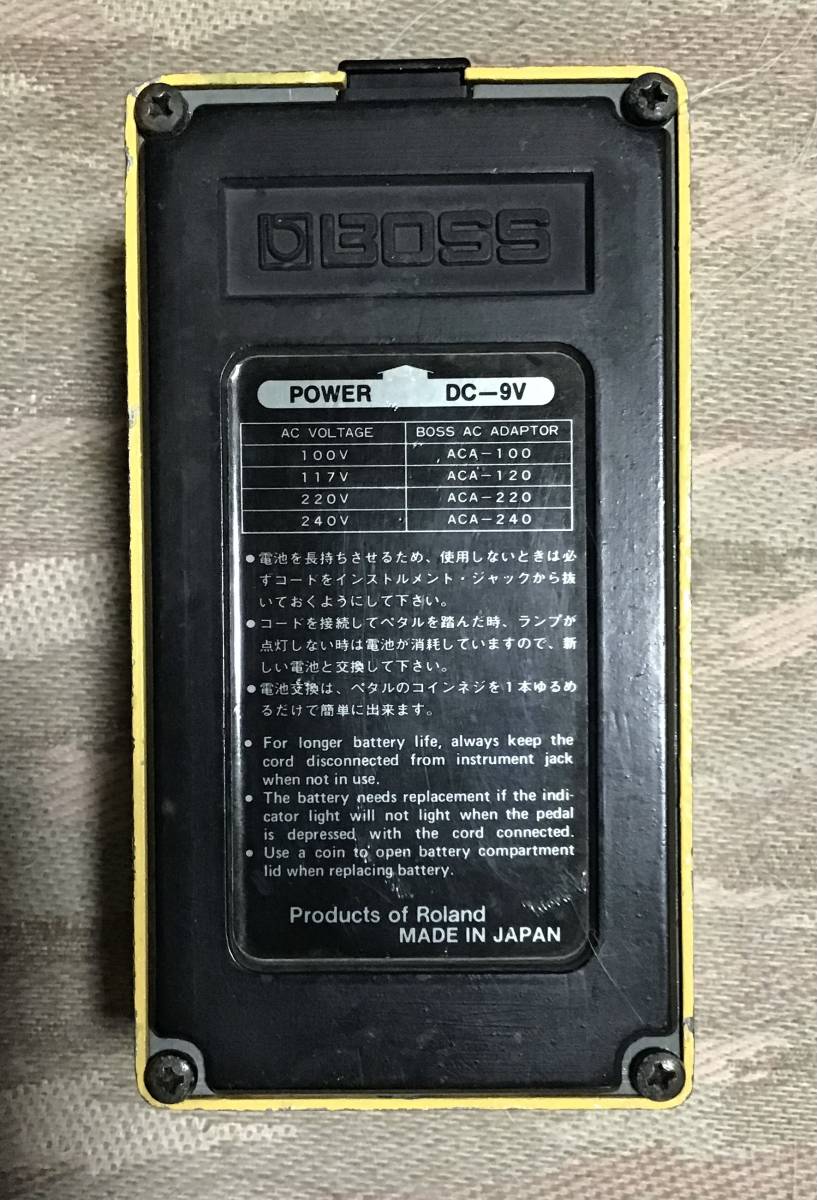 BOSS Over Drive ODー1 シリアル 6600 1978年1月製造