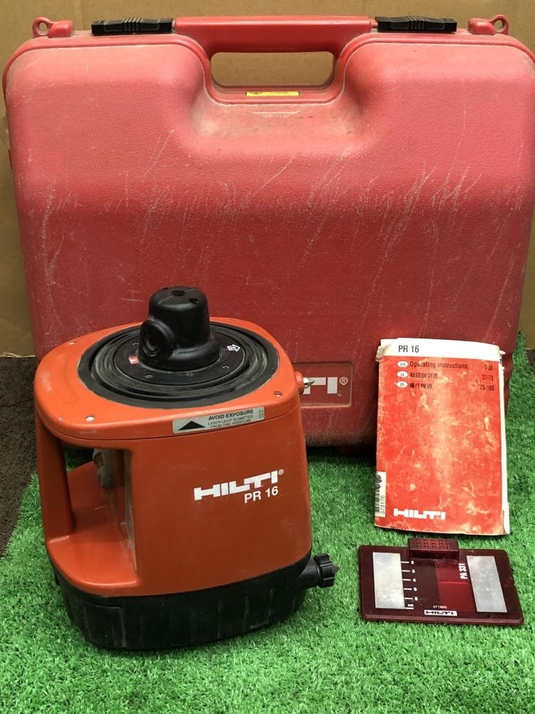 001♪ジャンク品♪HILTI ヒルティ 回転レーザー PR16 ※未校正の