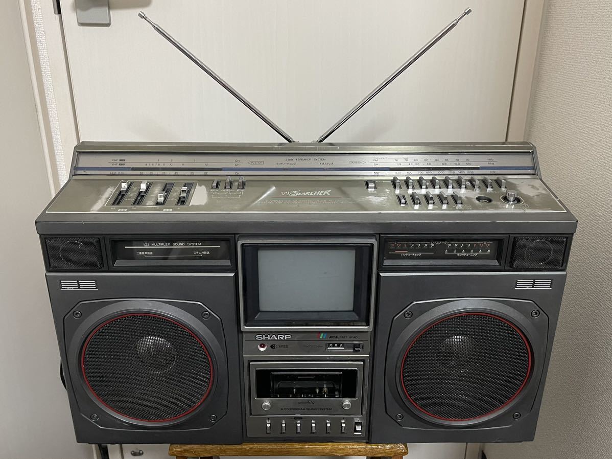 SHARP CT 6001K ラジカセ　ラテカセ　ブラウン管