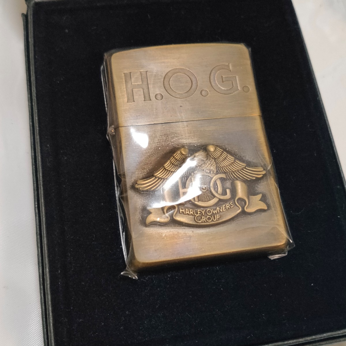 ZIPPO ハーレーダビッドソン イーグルメタル 真鍮 1995年製 展示未使用 