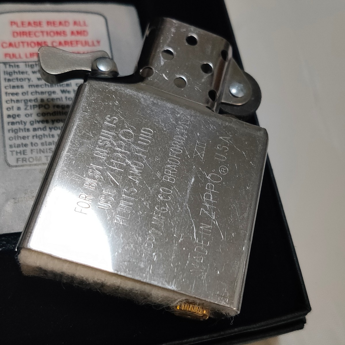ZIPPO ハーレーダビッドソン イーグルメタル 真鍮 1995年製 展示未使用 