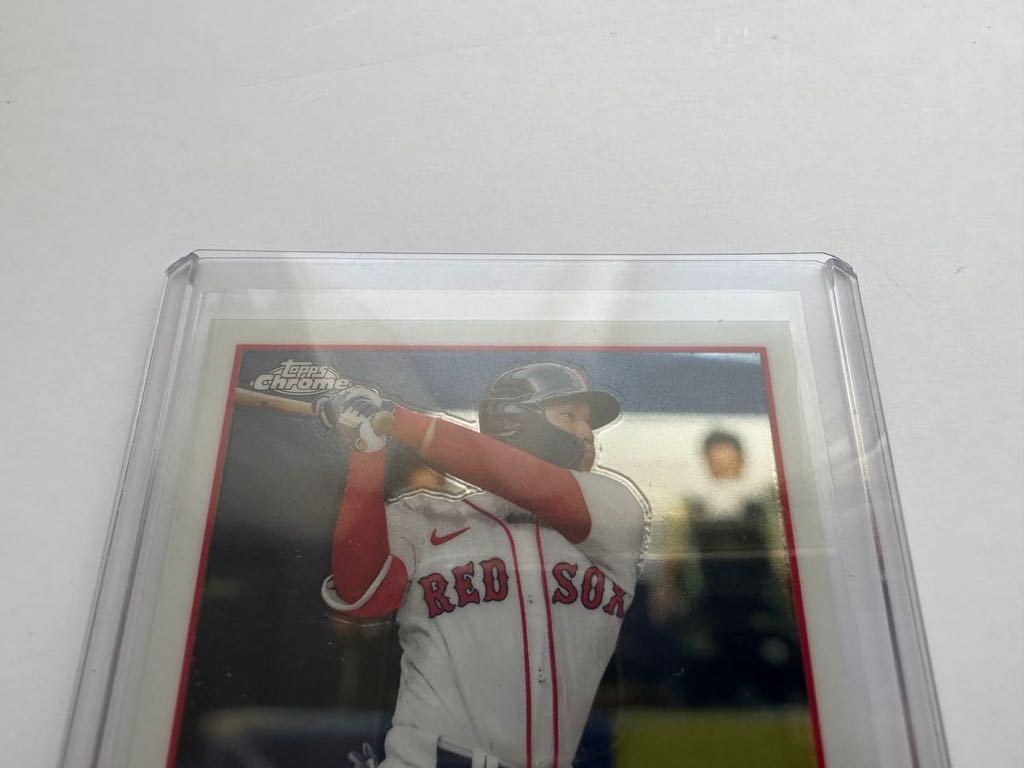 最高デザイン 2023 Topps Chrome MLB 吉田正尚 直筆サインカード 