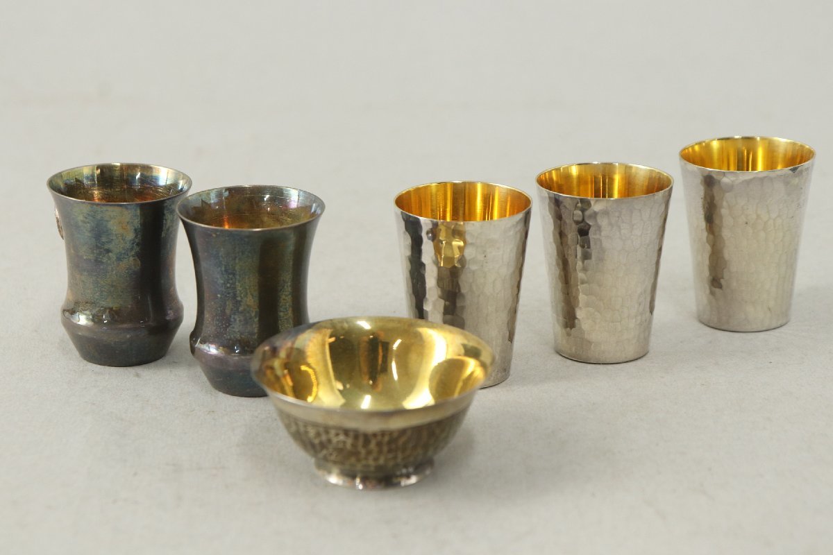 銀製品 酒杯 純銀/銀製 徳力本店など まとめて約85g 9-C045/1/060
