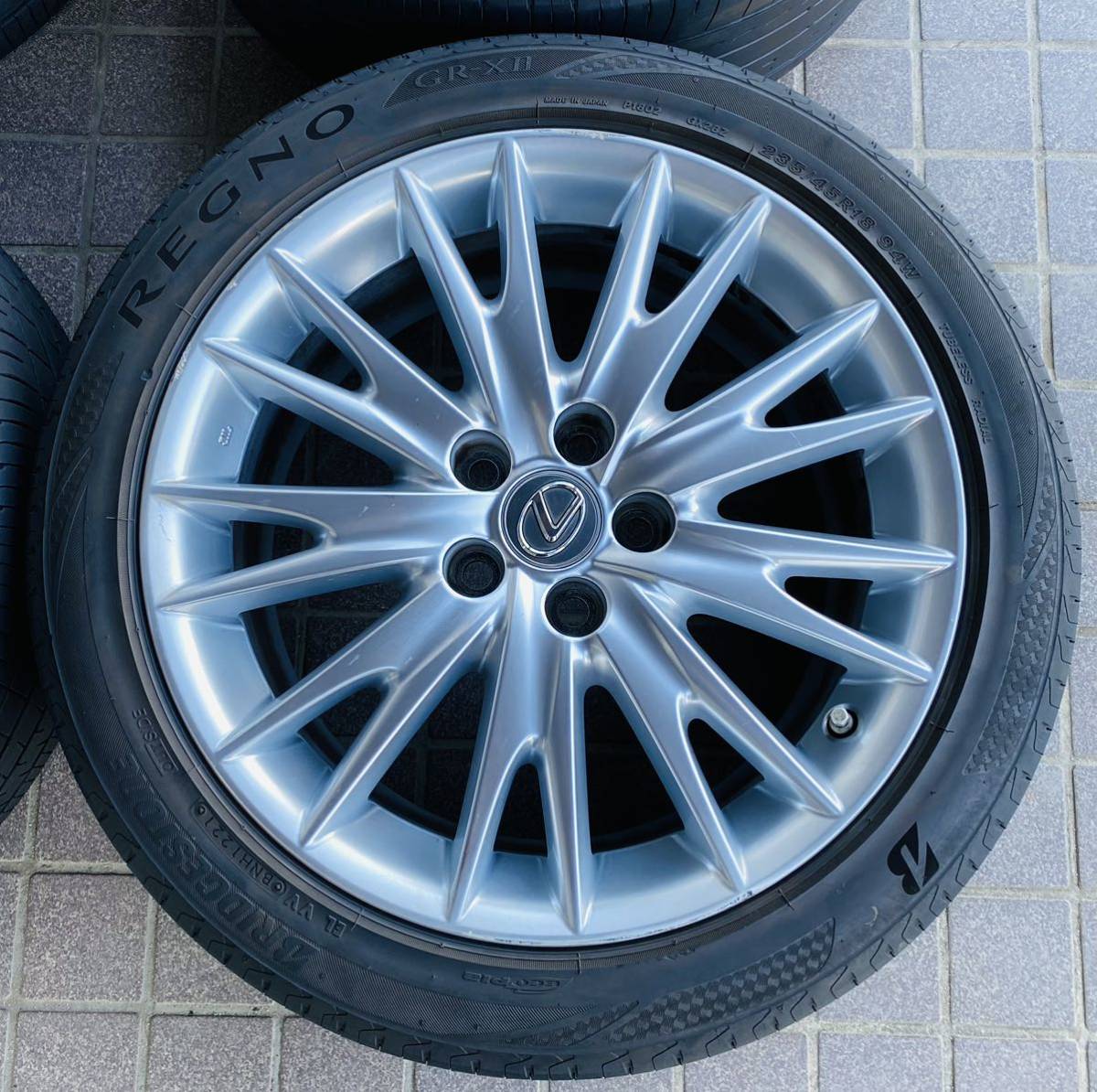 レクサス 純正 18インチ タイヤホイールセット PCD 5H-114.3 8J ET45 