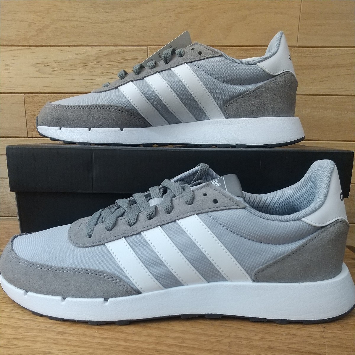 27cm 新品正規品 アディダス RUN 60s 2.0 M FY5958 メンズ ランニング スニーカー adidas シルバー グレー/ホワイト