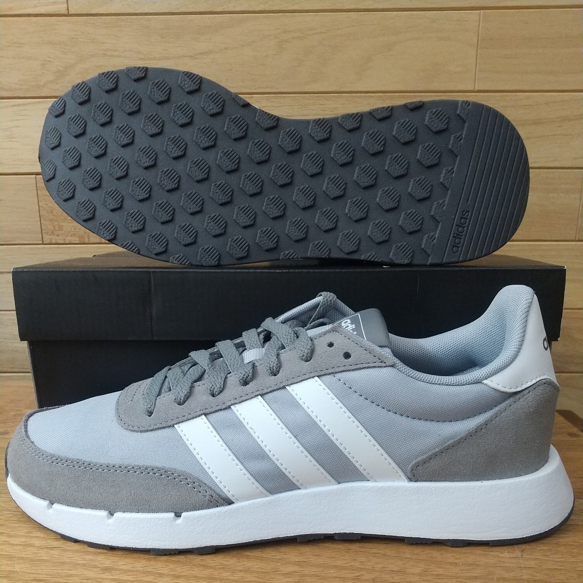 27cm 新品正規品 アディダス RUN 60s 2.0 M FY5958 メンズ ランニング スニーカー adidas シルバー グレー/ホワイト