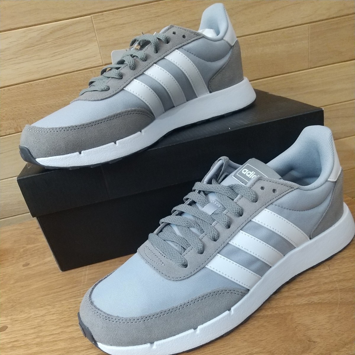 27cm 新品正規品 アディダス RUN 60s 2.0 M FY5958 メンズ ランニング スニーカー adidas シルバー グレー/ホワイト