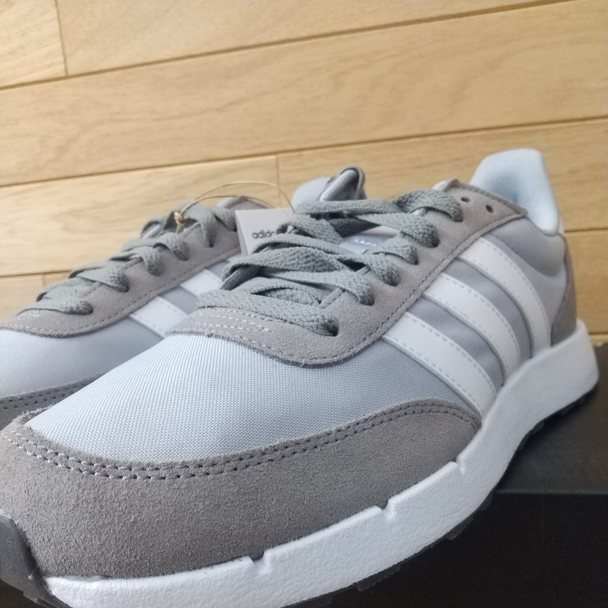 27cm 新品正規品 アディダス RUN 60s 2.0 M FY5958 メンズ ランニング スニーカー adidas シルバー グレー/ホワイト