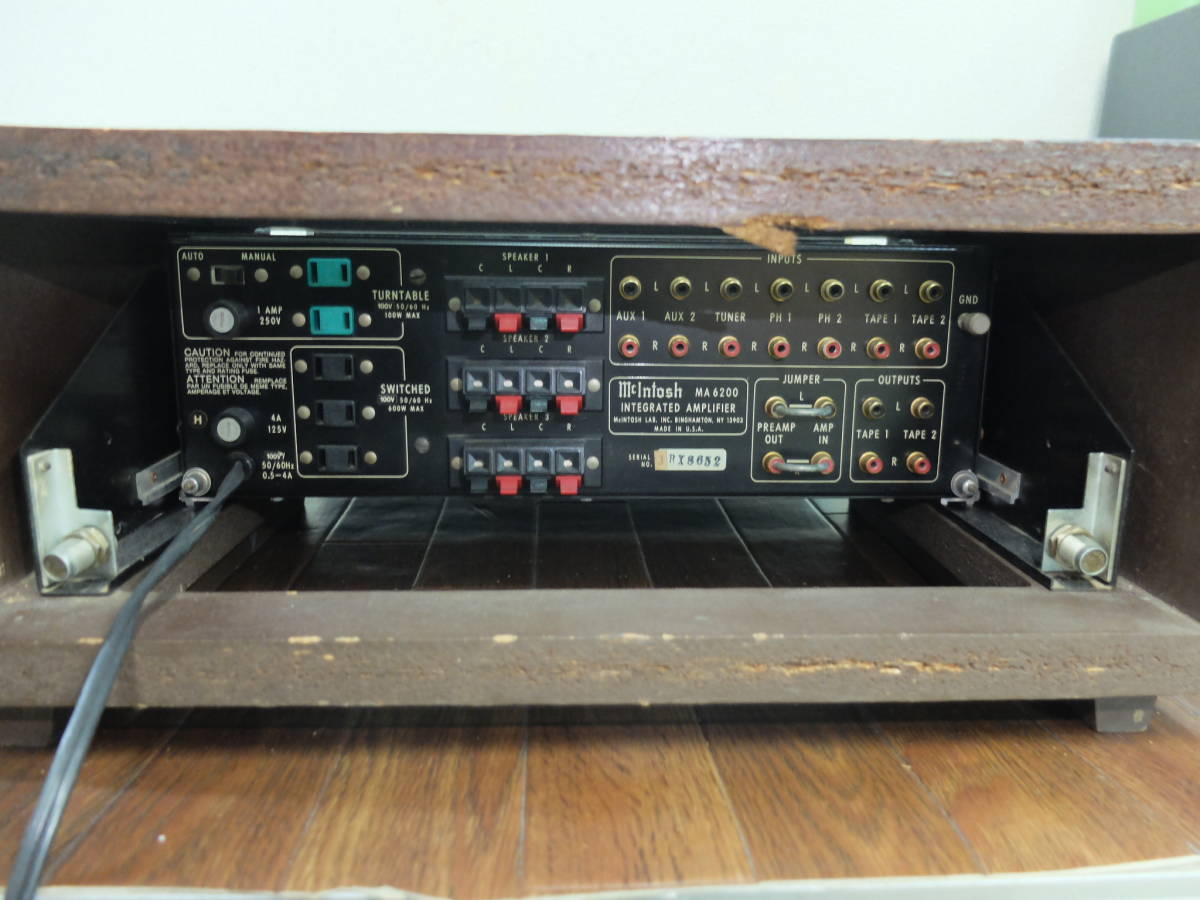 McIntosh MA6200 マッキントッシュ プリメインアンプ 音出しOK 難あり 