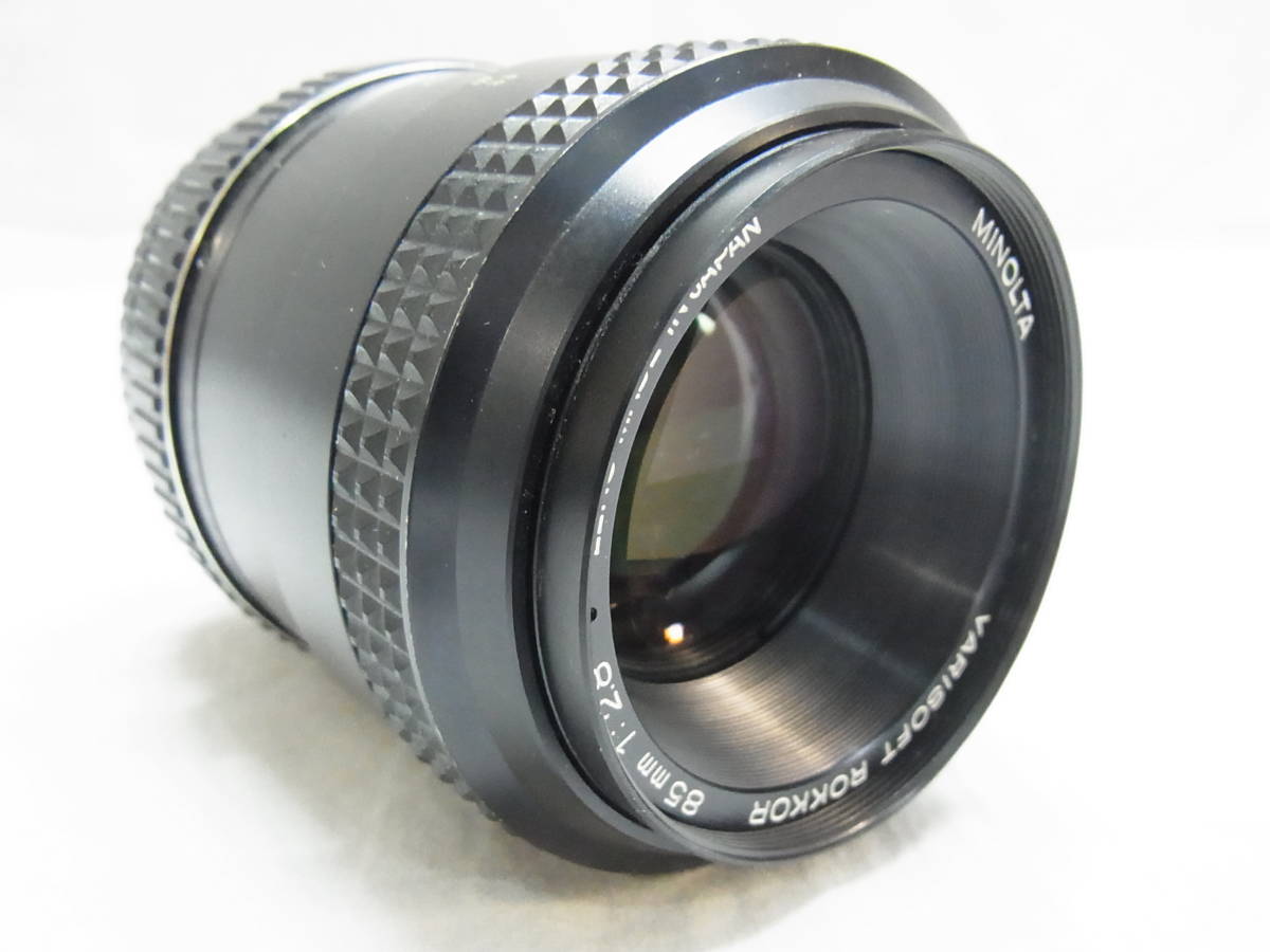 ▲MINOLTA VARISOFT ROKKOR 85mm 1:2.8 ミノルタ 単焦点レンズ マニュアルフォーカス 一眼レフカメラ▲60