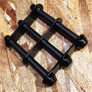 黒×赤 2連チェーン付 ニックス風ベルトループ 腰袋 工具差し 腰