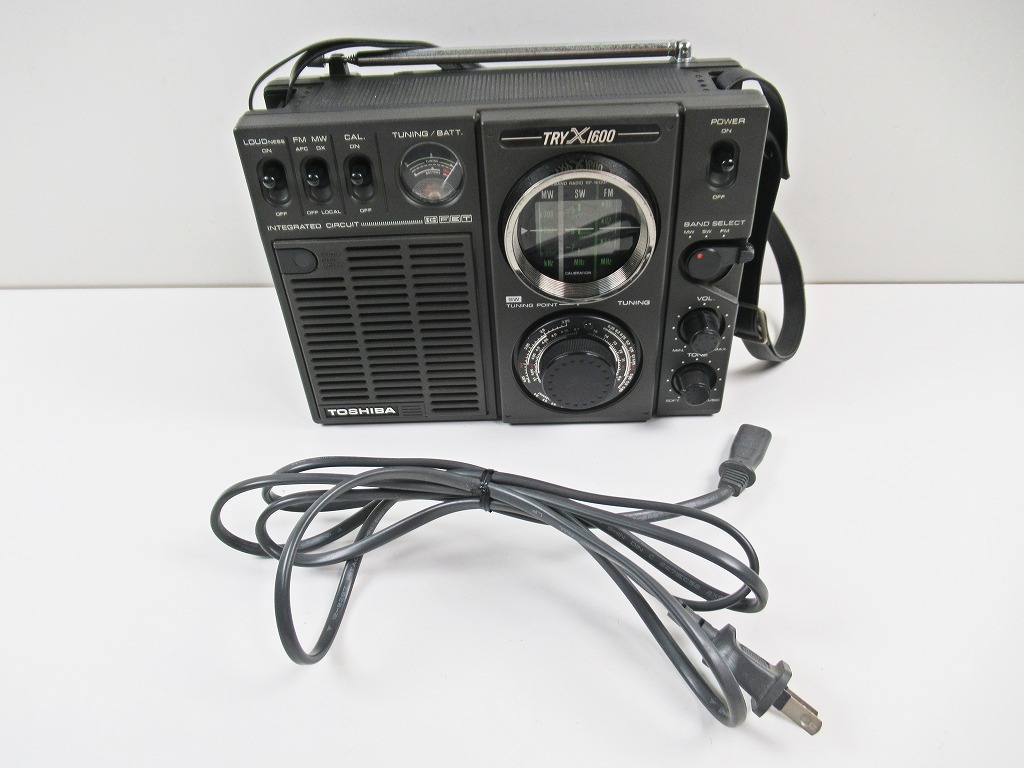 TOSHIBA TRY-X1600 AM/FM/SWラジオ 東芝 – 周波数直読式BCLラジオの