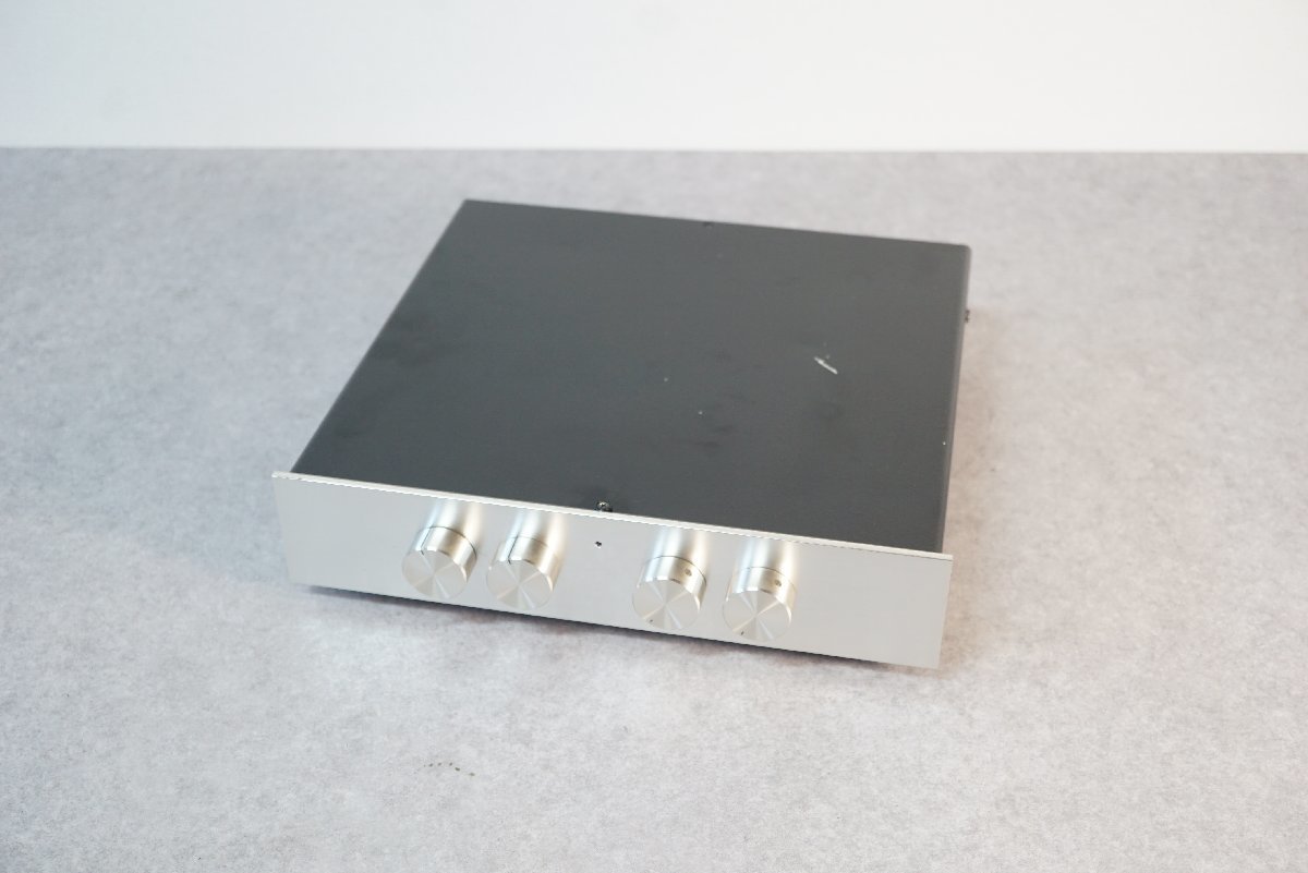 [QS][S581910] 自作用 シャーシ 寸法約:横幅310mm高さ75mm奥行340mm 作業跡アリ 現状品 アンプ/オーディオ機器