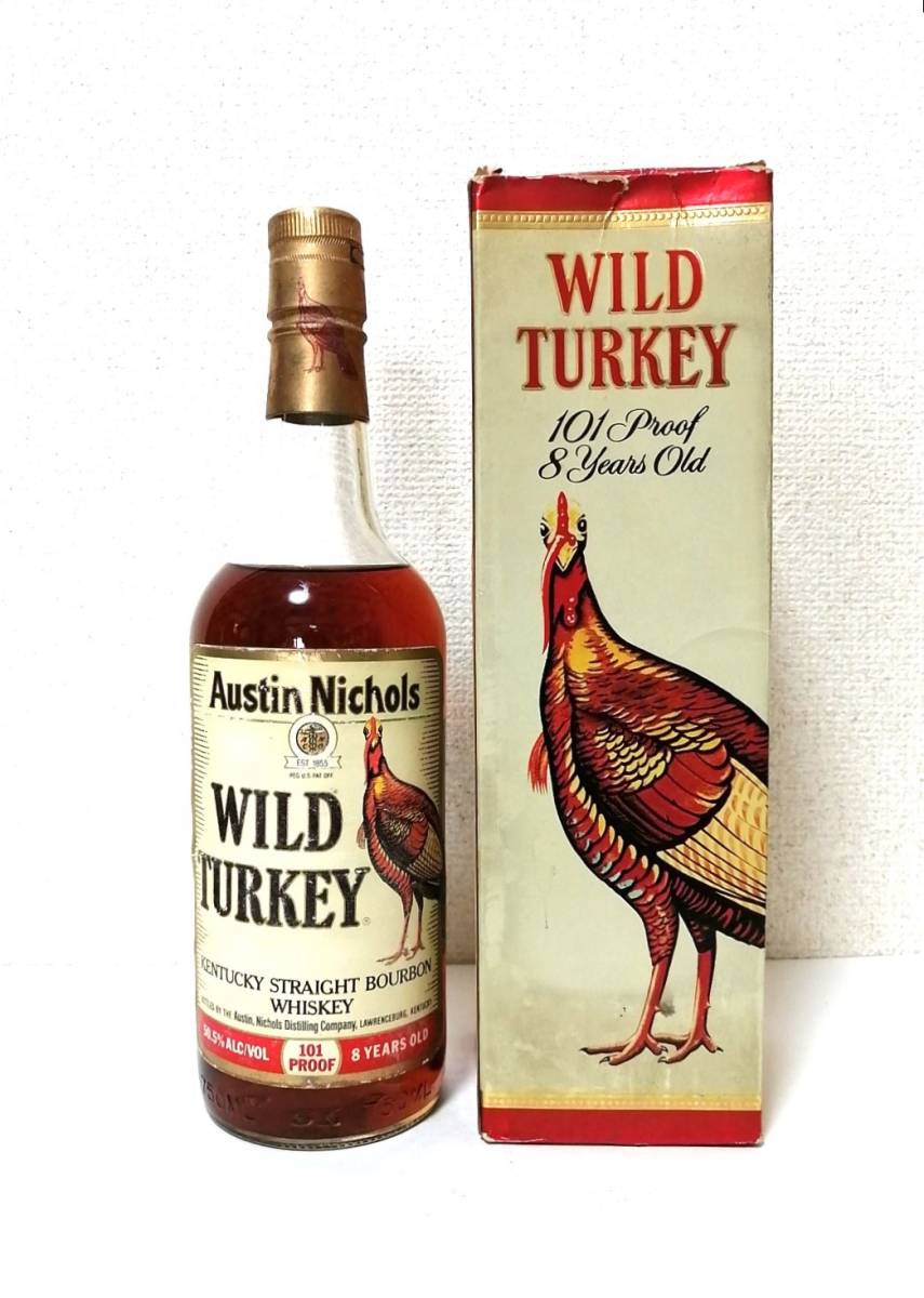 WILD TURKEY ワイルドターキー8年 750ml 101 PROOF 未開封 箱付き