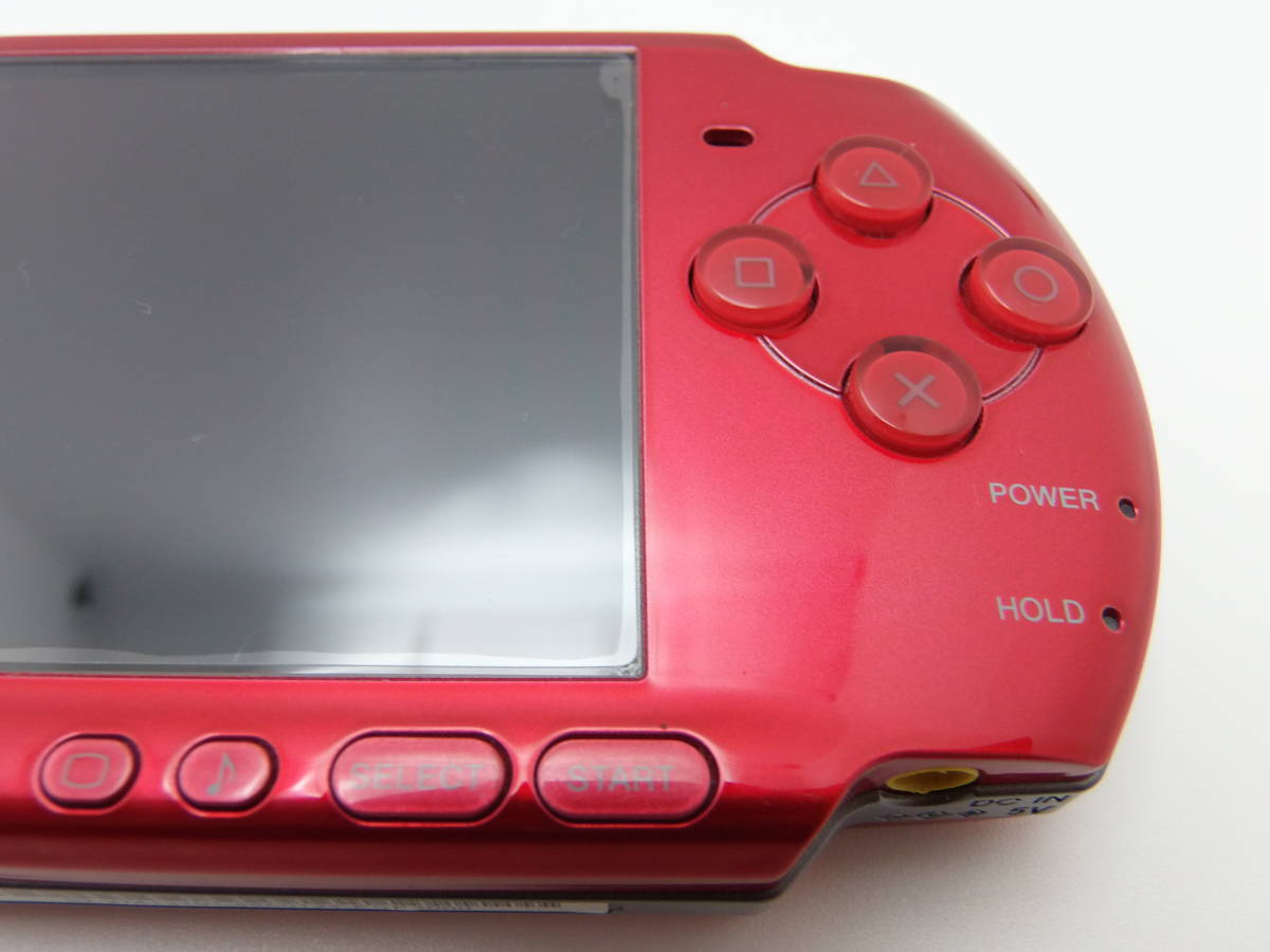 PSP-3000 新品に近い綺麗な美品 レッド 液晶画面は、完全に無傷 UMD用  