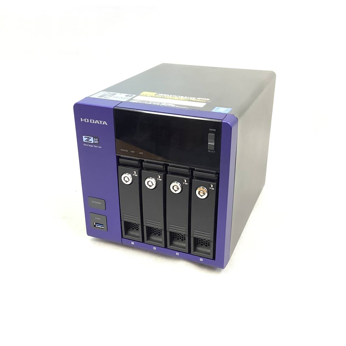 オフィス用品 I-O DATA HDL-Z4WQ4D NAS (N3160/4GB) S5091463 I-O DATA HDL-Z4WQ4D Storage Server 1点 (N3160/4GB)【通電