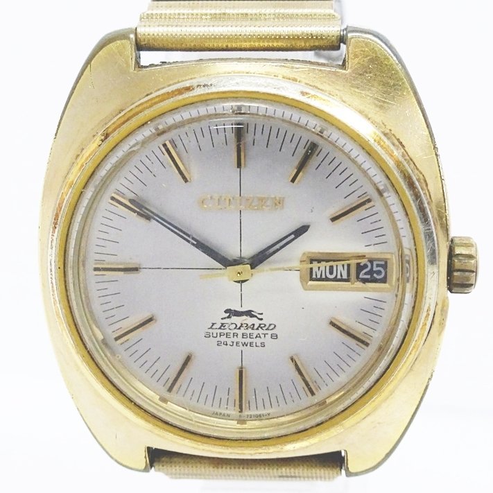 ▽ シチズン CITIZEN 4-720652Y レオパール スーパービート 24石 自動