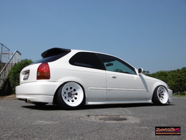 送料C☆EK9シビックタイプR ゼロファイター ステンレスストレート