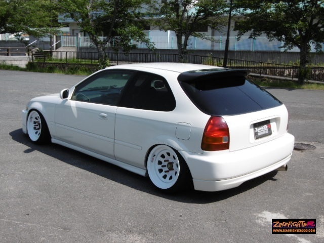 送料C☆EK9シビックタイプR ゼロファイター ステンレスストレート