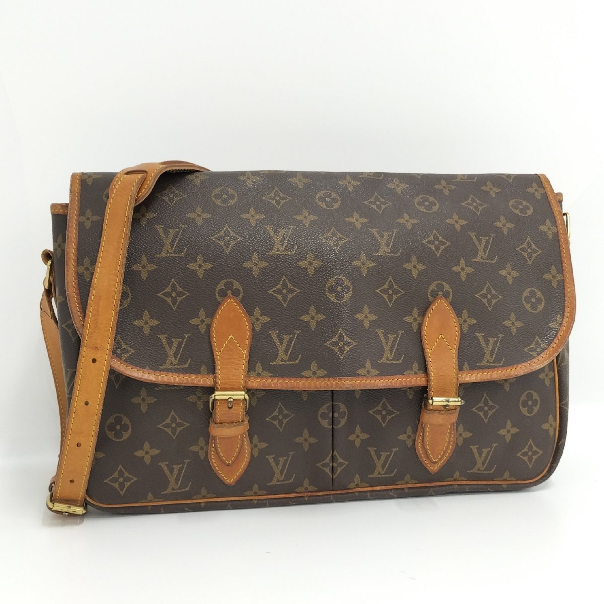●ルイヴィトン LOUIS VUITTON ジベシエールGM ショルダーバッグ モノグラム M42246[Jコレ]730 T