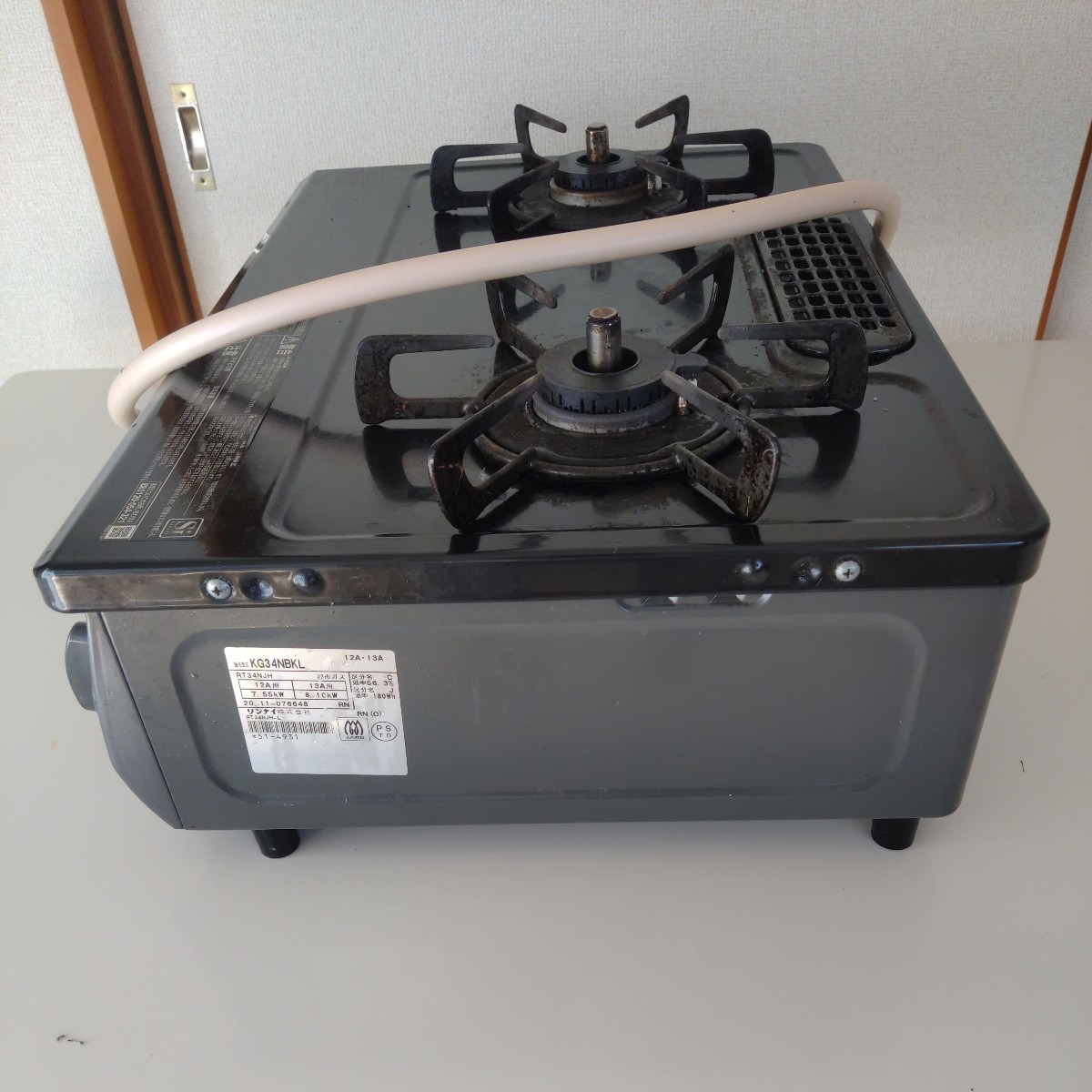 3か月間保証☆配達有り！13800円(税別）リンナイ ガスコンロ 2021年製