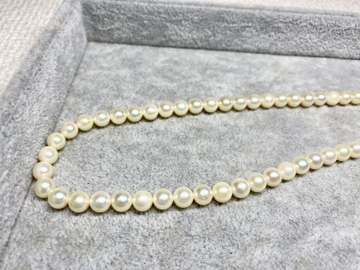 ✨鑑別書付き✨超大珠 あこや真珠 9-9.5㎜ ネックレス シルバー刻印