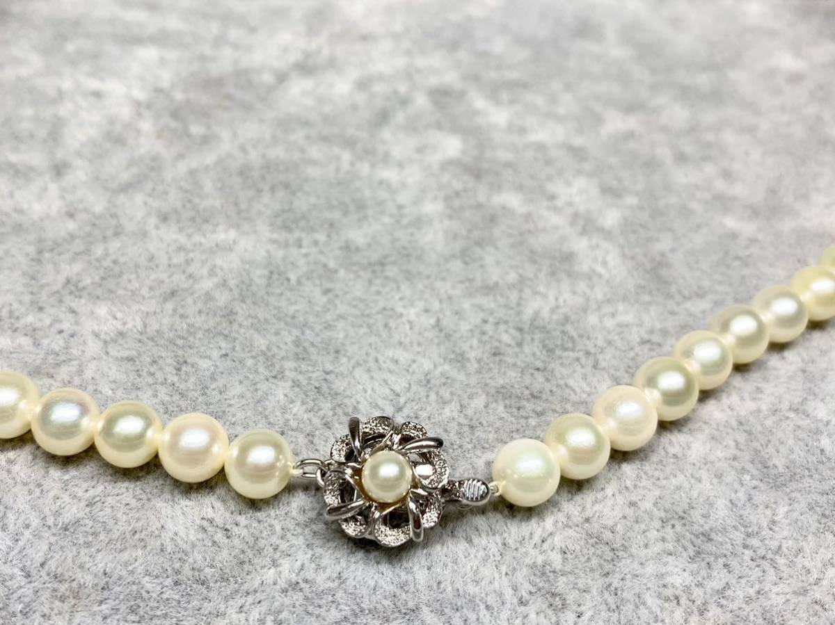 ✨鑑別書付き✨超大珠 あこや真珠 9-9.5㎜ ネックレス シルバー刻印